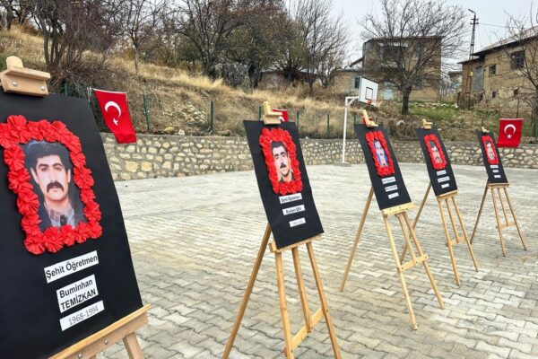 Şehit edilen altı öğretmen unutulmadı