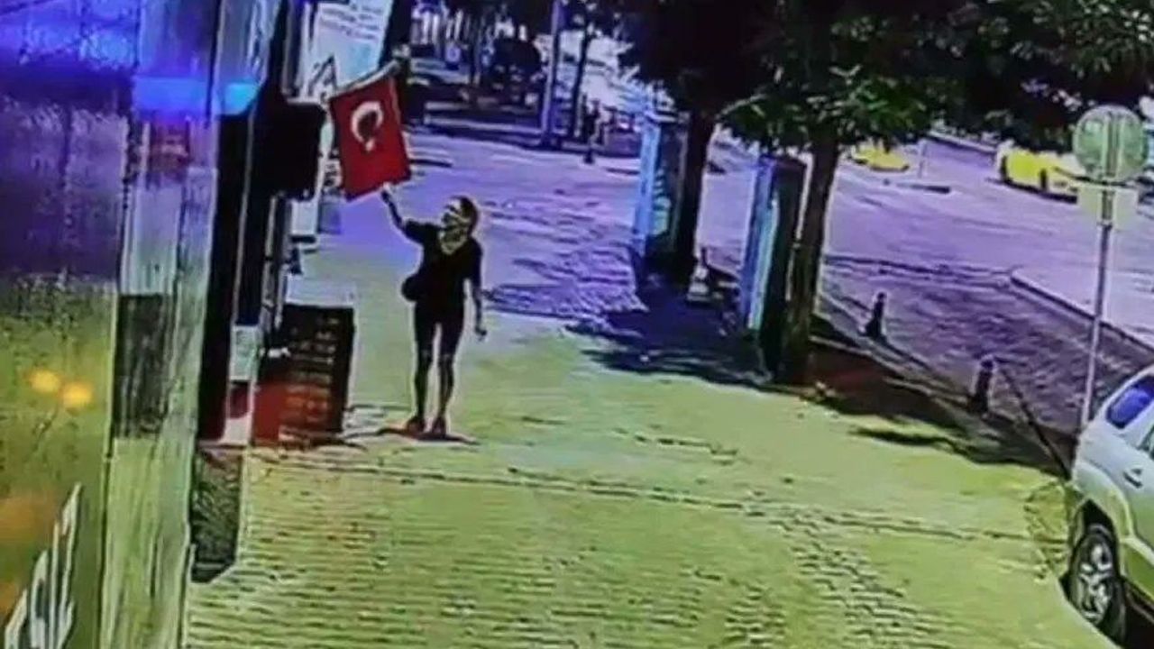 Türk bayrağını yakıp kaçan kadının ifadesi ortaya çıktı